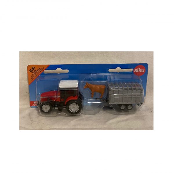 Siku Tractor met veewagen