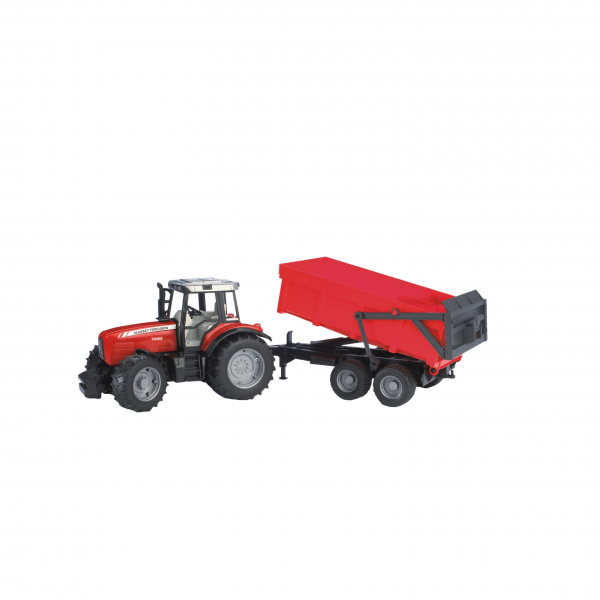 Massey Ferguson 7480 met trailer