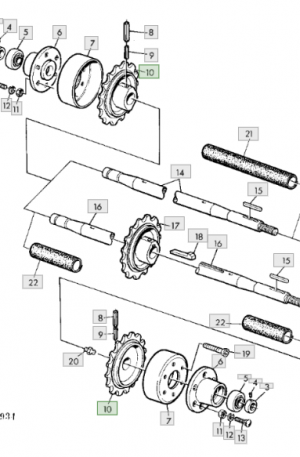 Z11544 Kettingtandwiel