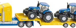 Vrachtwagen met New Holland tractoren
