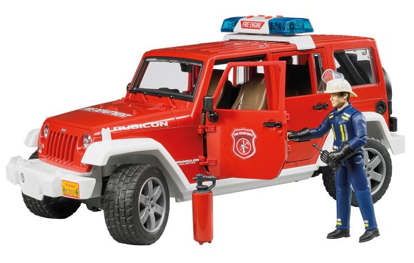 Jeep Wrangler Unlimited Rubicon brandweer met brandweerman