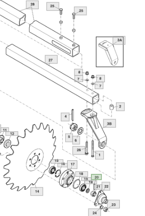 34M7118 Spanstift