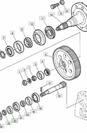 JD9171 Kegellager