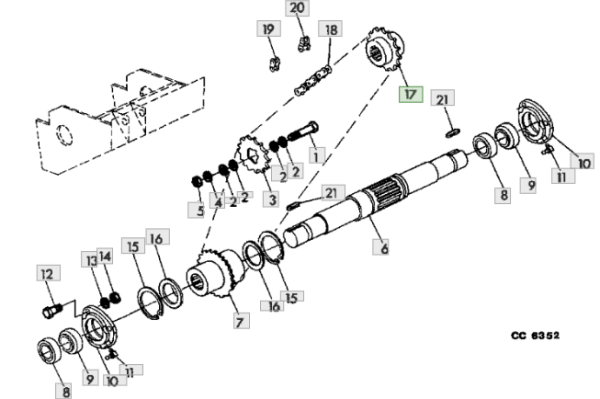 Z53988 Kettingtandwiel